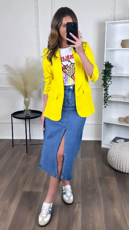 Odette Yellow Blazer