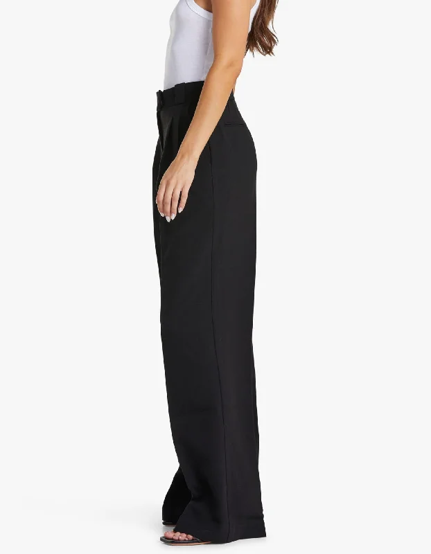 Irena High Waisted Tailored Pant - Black