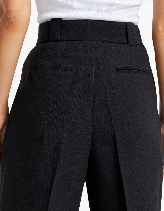 Irena High Waisted Tailored Pant - Black