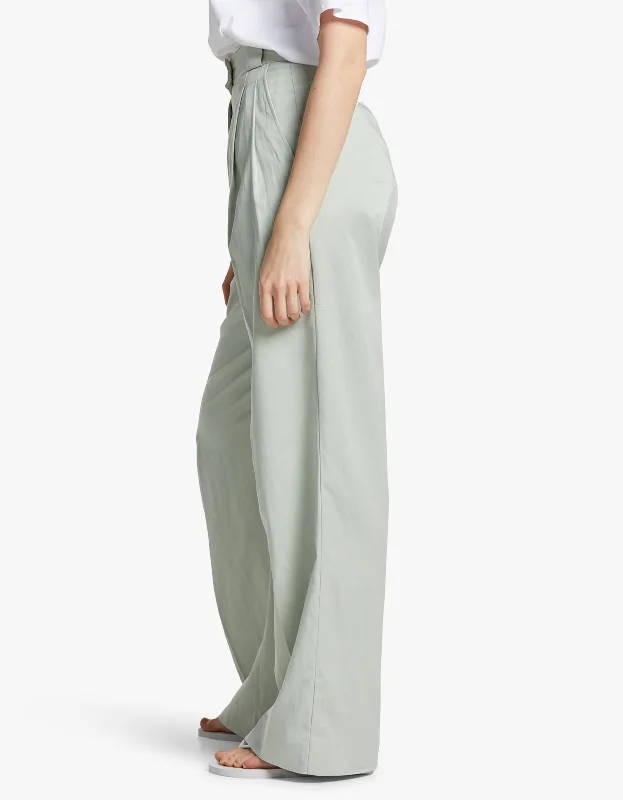 Sara High Waisted Tailored Pant - Melon