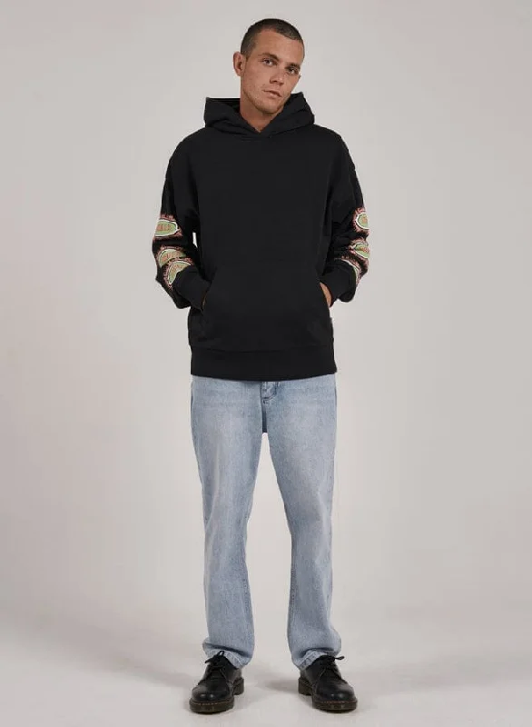 Acid Test Slouch Pull On Hood - Washed Black