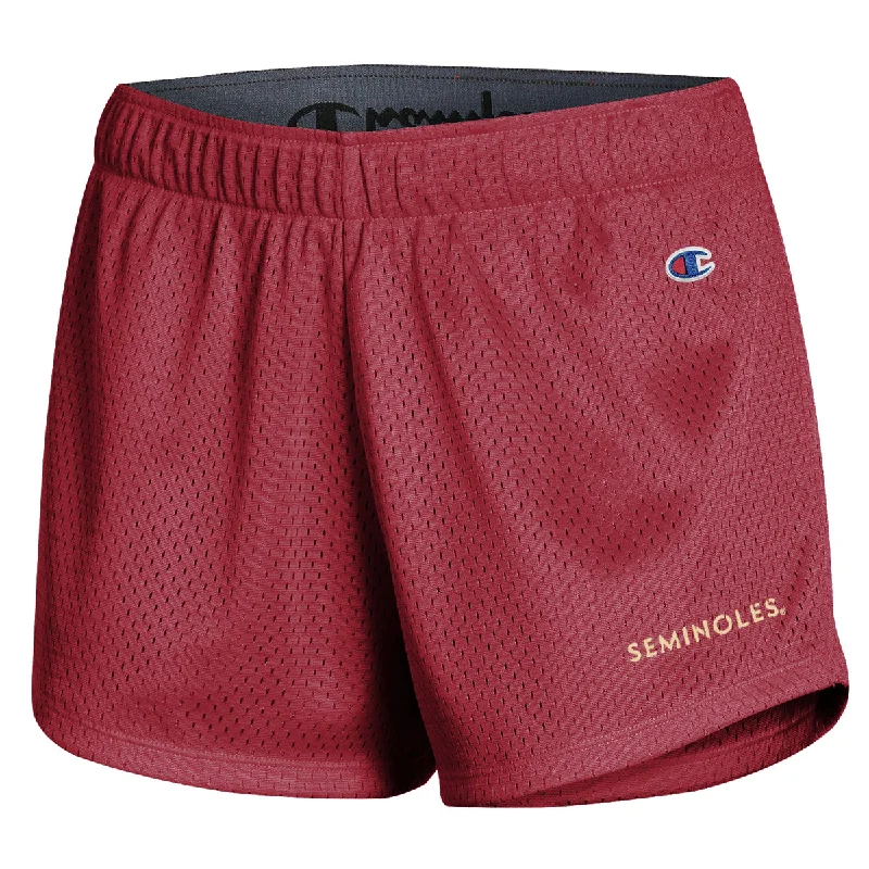 Champion Women's Seminoles Mesh Short - Garnet