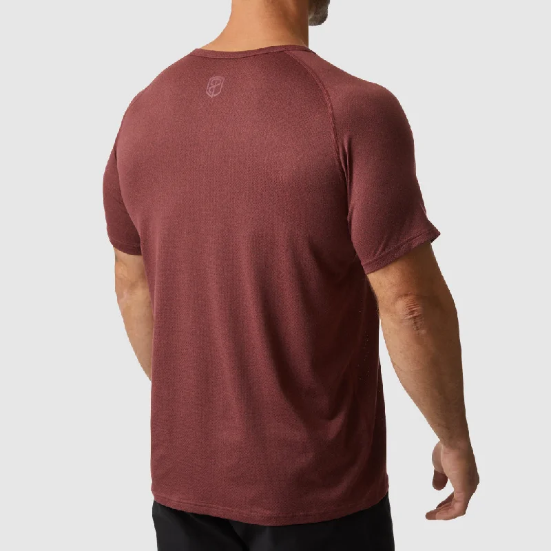 Heritage Tee (Heather Maroon)