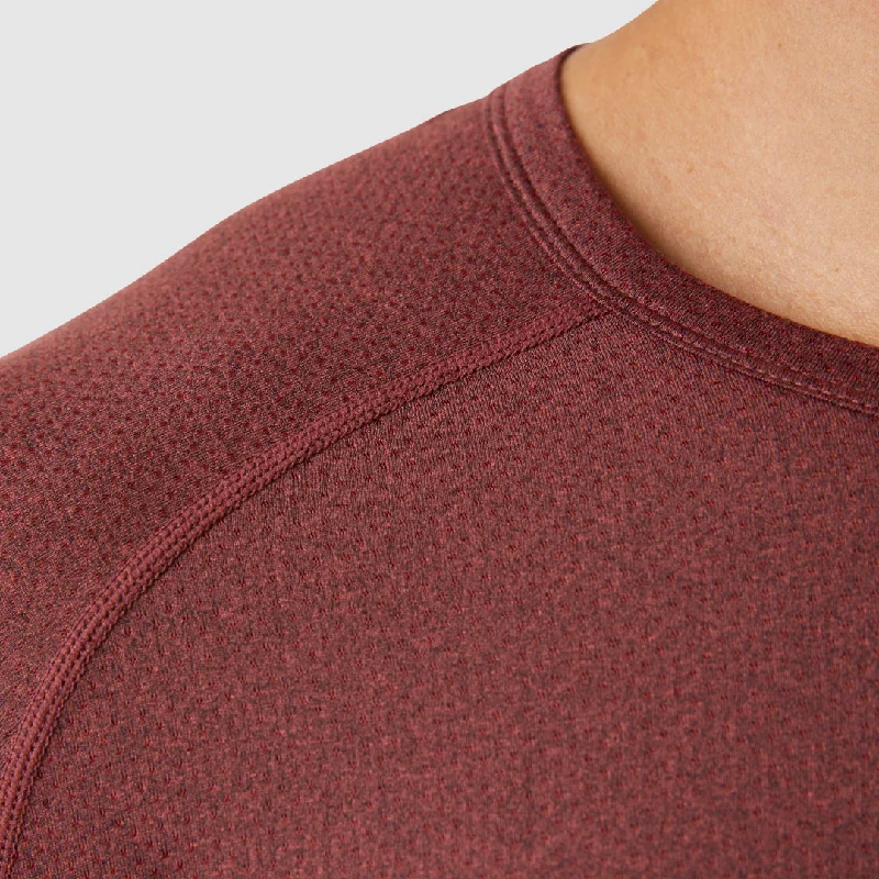 Heritage Tee (Heather Maroon)