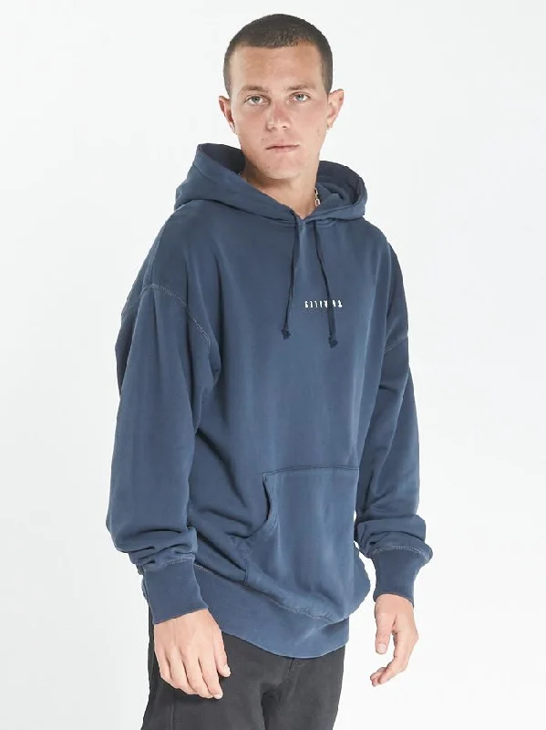 Minimal Thrills Slouch Pull On Hood - Ink