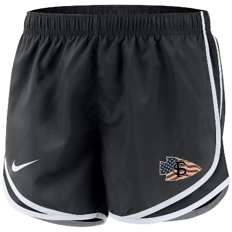 Nike Women's Veteran's Alliance Arrowhead Tempo Short - Black