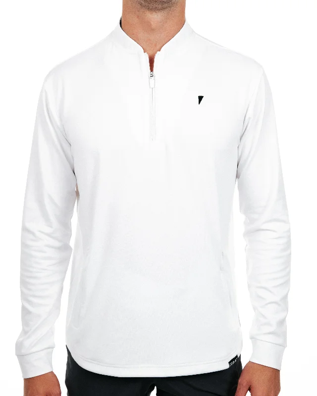 Primo Blade Collar Quarter Zip - White