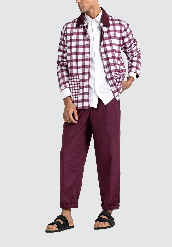 Reversible Jacket Co-ord | Wine (Set of 3)