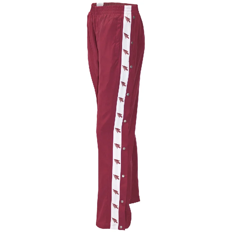 ZooZatz Women's Arrowhead Trim Snap Pant - Garnet