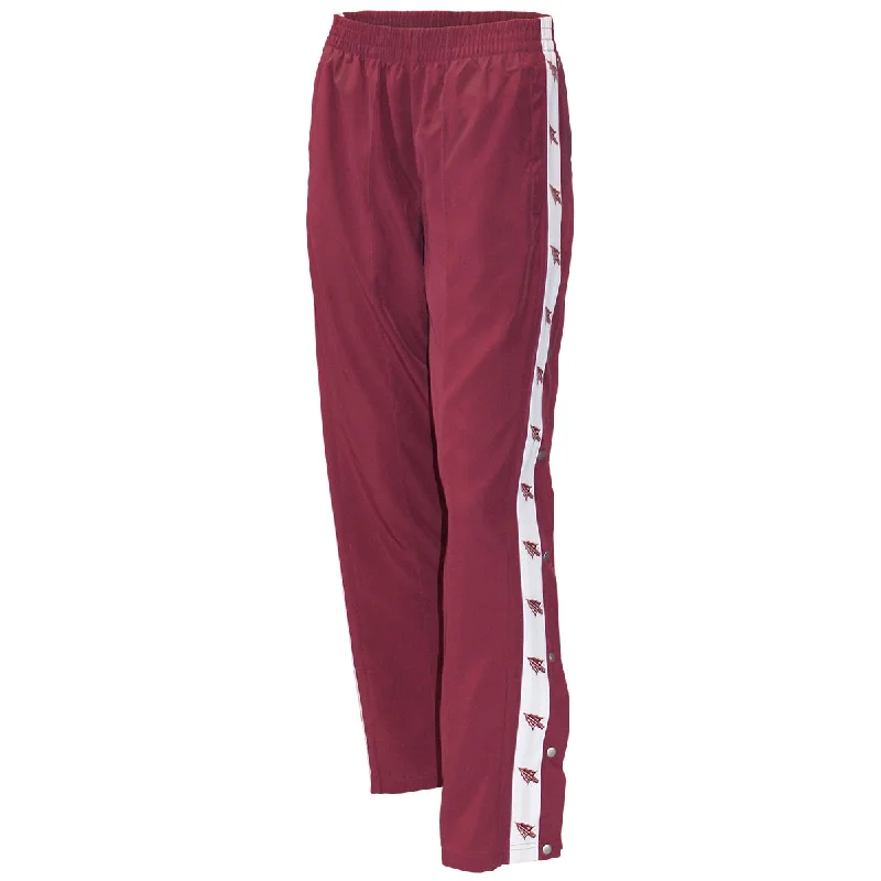 ZooZatz Women's Arrowhead Trim Snap Pant - Garnet