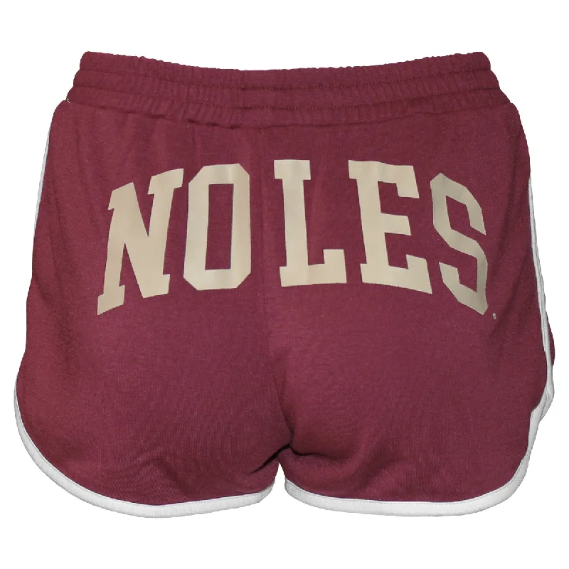 ZooZatz Women's Seminole Logo/Noles Fleece Short - Garnet