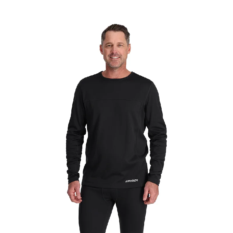 Mens Stretch Charger Crew - Black