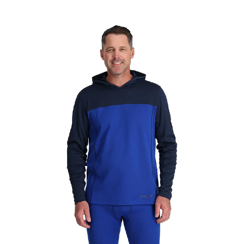 Mens Stretch Charger Hoodie - Electric Blue