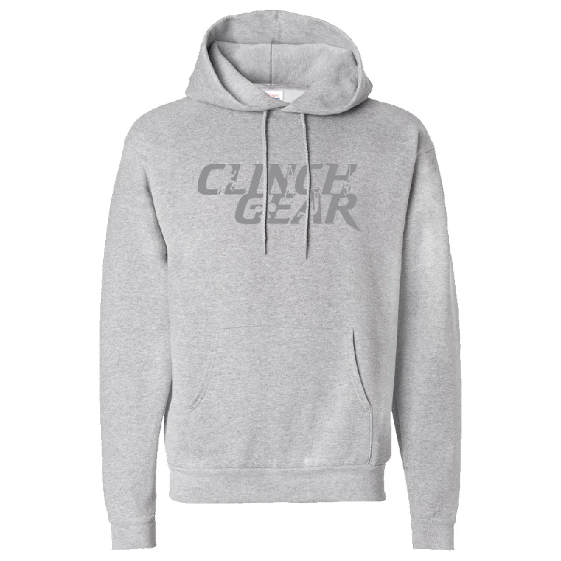 Clinch Gear - Stacked - Pullover Hoodie - Gray