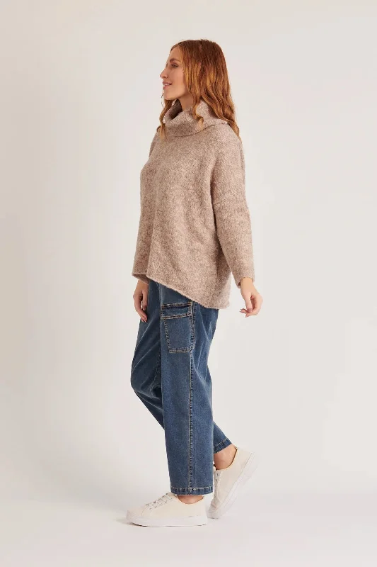 Ellis & Dewey Roll Neck Slouch Jumper