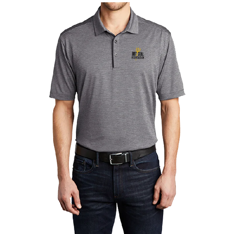 Port Authority Association Trident Spear Grey Stripe Polo