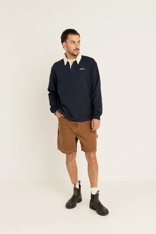 Vintage Rugby Ls Polo Indigo