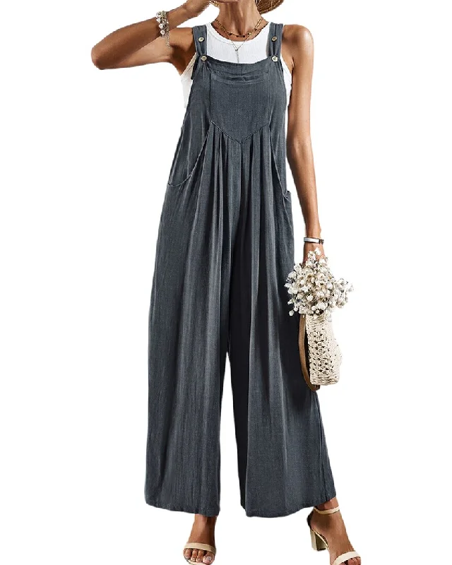 DELI.S Linen-Blend Jumpsuit