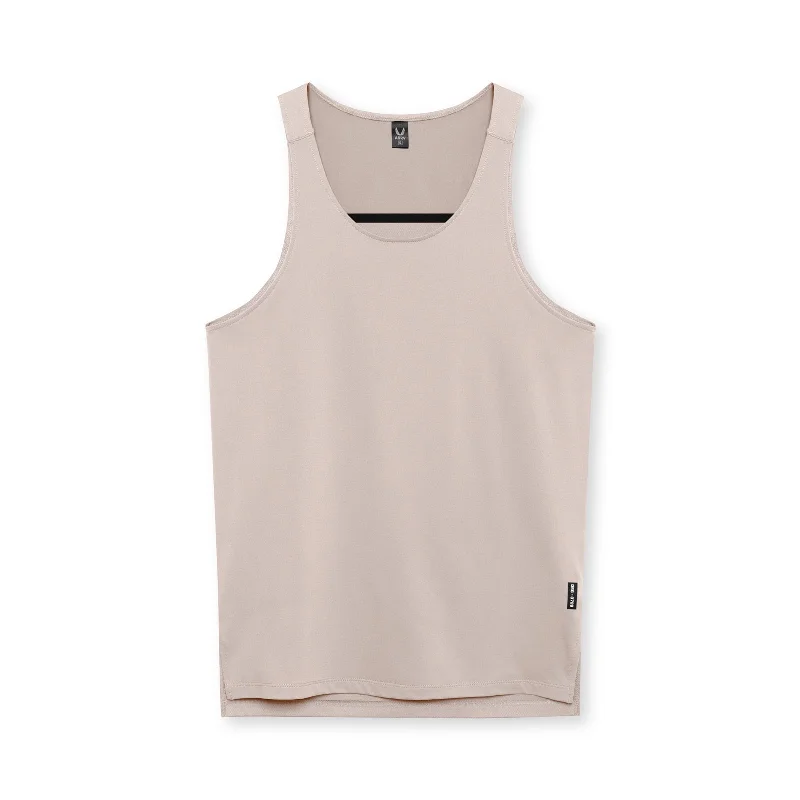 0728. Core Mesh Back Extended Tank - Chai