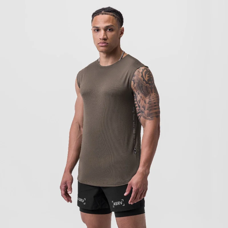 0757. AeroSilver® Cutoff Tank - Deep Taupe