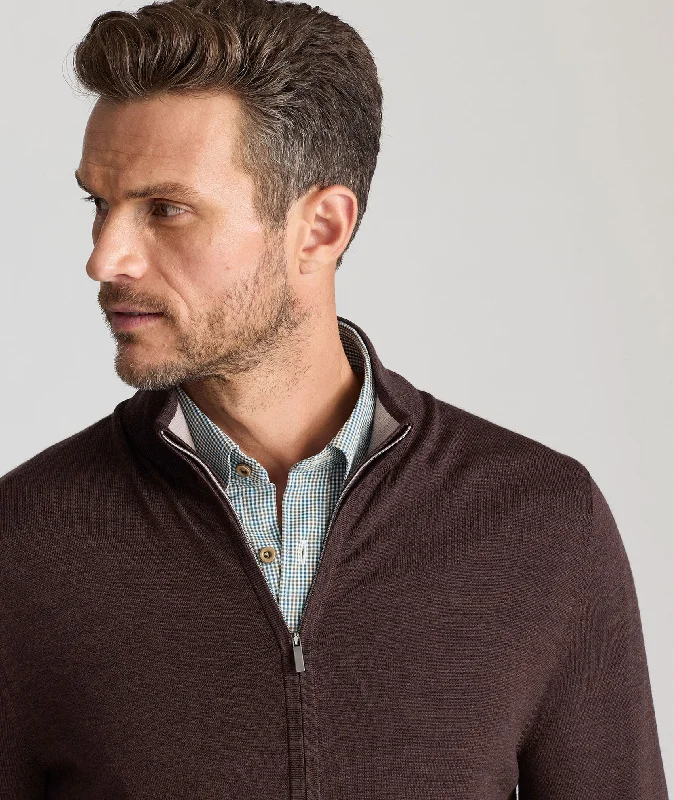 NATIVA™ Wool Full-Zip Sweater