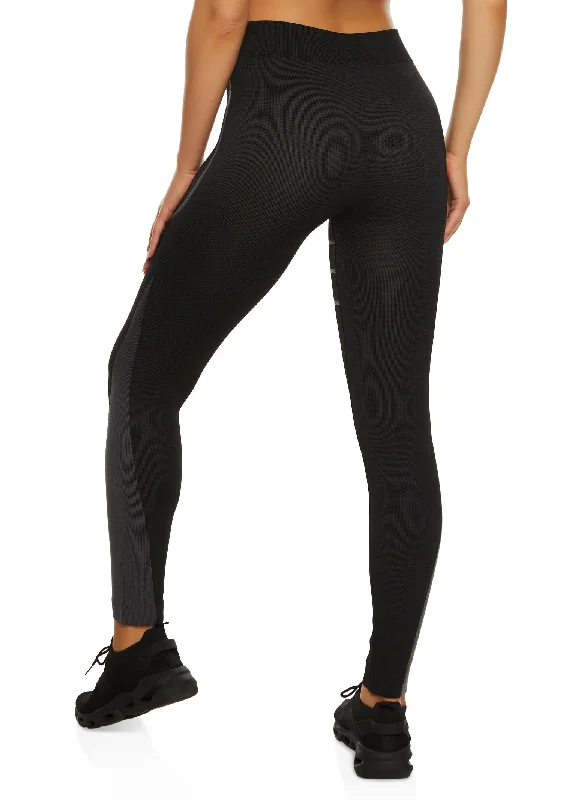 High Waist Two Tone Leggings