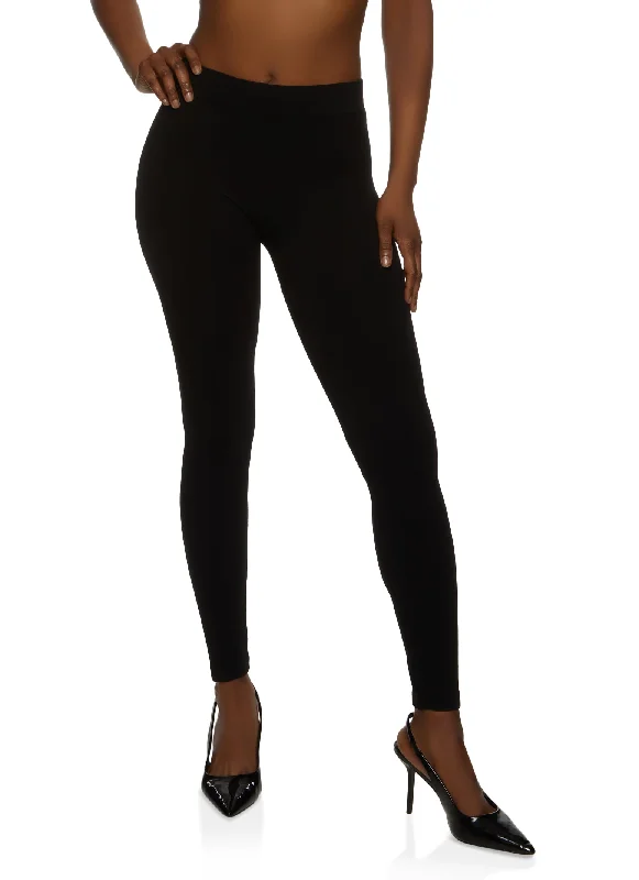 High Waisted Seamless Basic Leggings