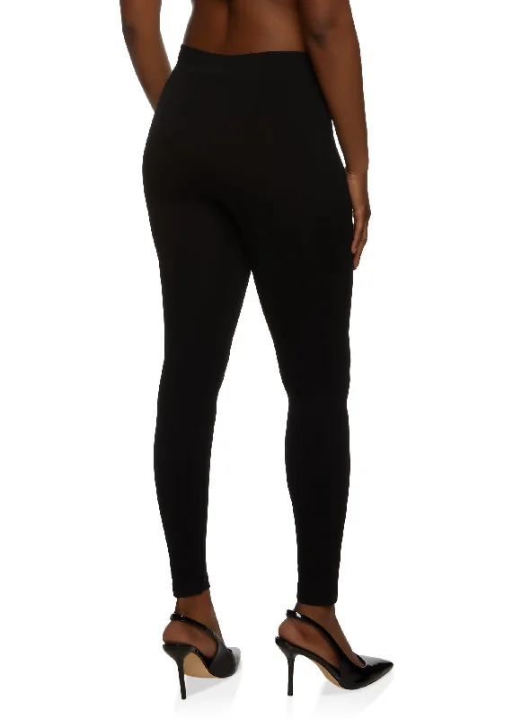 High Waisted Seamless Basic Leggings