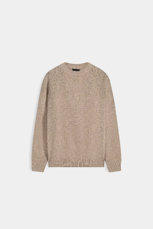 Textured Cotton Sweater