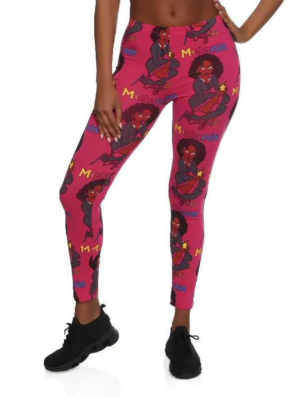 Melanin Magic Graphic Leggings