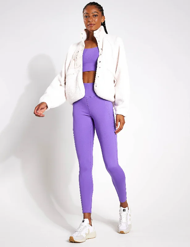 Compressive High Waisted Legging - Retro Violet