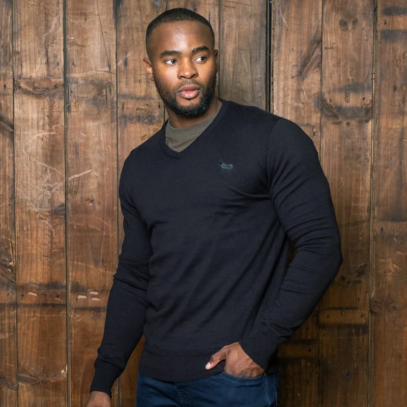 Hilton V-Neck Cashmere-Blend Pullover Knit Mamba