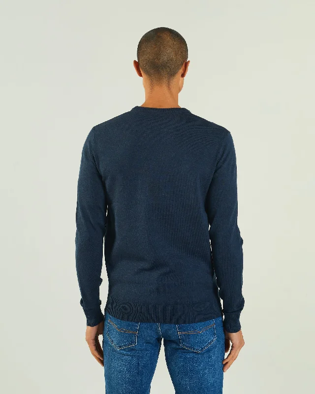 Dylan Round Neck Eclipse Blue Mel