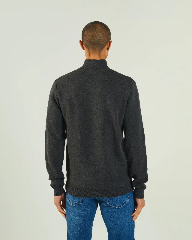 Colter Half Zip Charcoal Marl