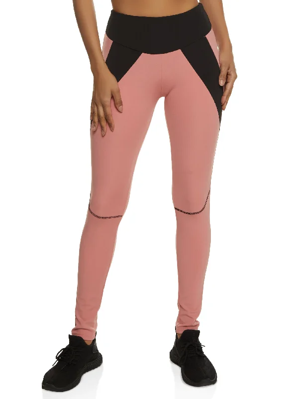 Color Block Detail Leggings