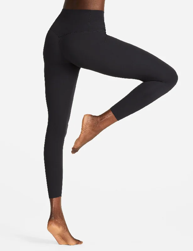 Zenvy High Waisted 7/8 Leggings - Black