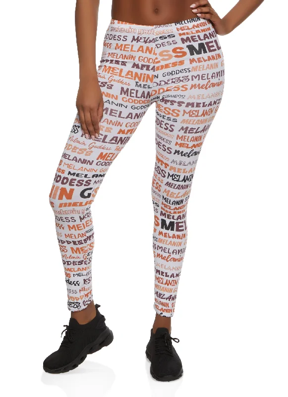 Melanin Goddess Printed Leggings