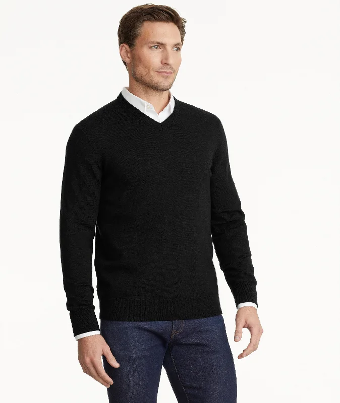 Merino Wool V-Neck Sweater