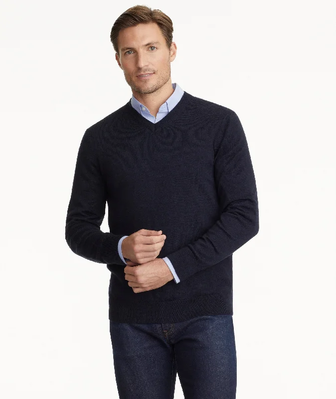 Merino Wool V-Neck Sweater