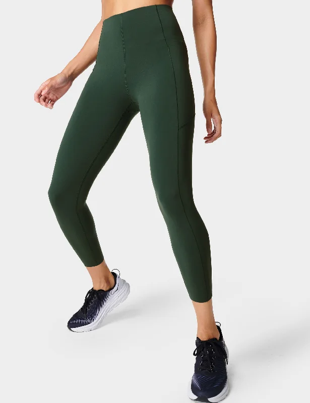 Power UltraSculpt High Waisted Gym 7/8 Leggings - Trek Green