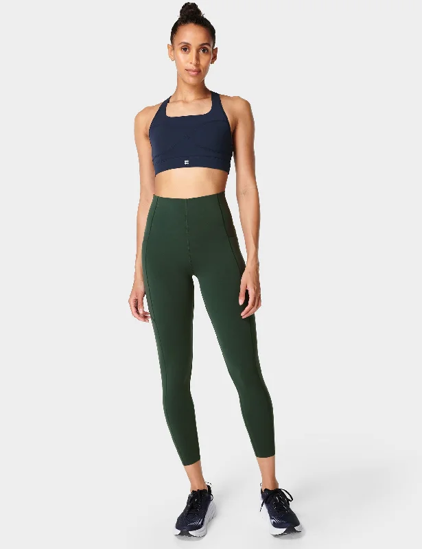 Power UltraSculpt High Waisted Gym 7/8 Leggings - Trek Green