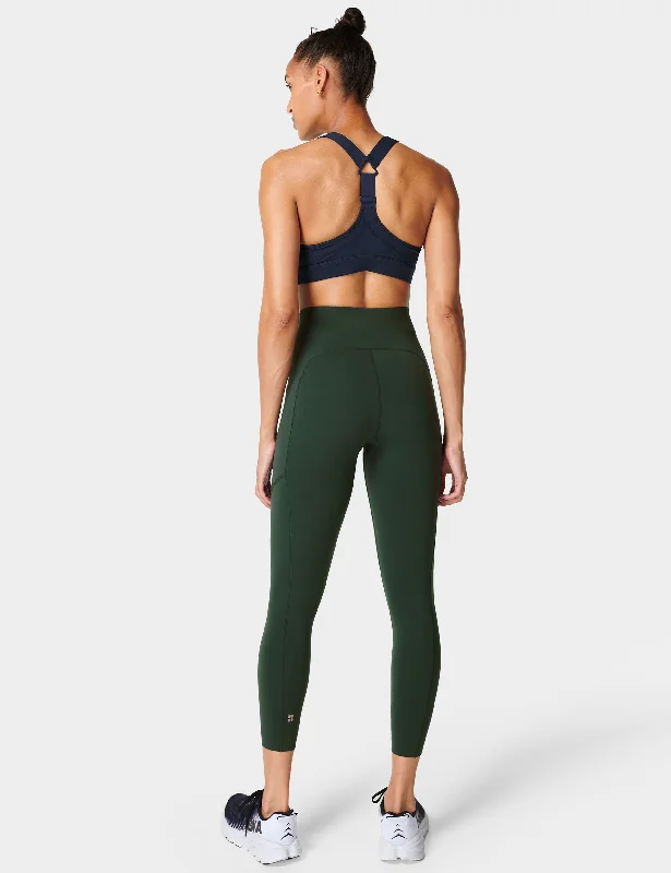 Power UltraSculpt High Waisted Gym 7/8 Leggings - Trek Green