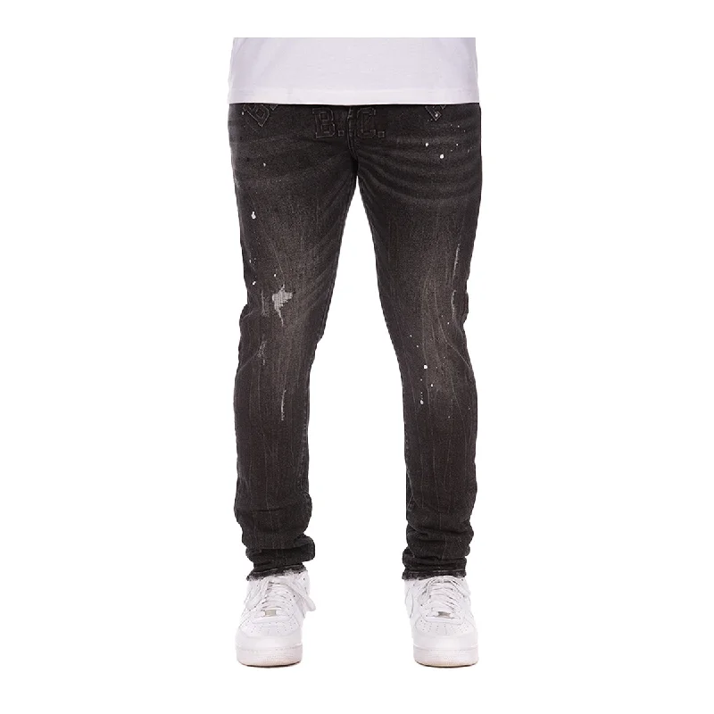 Billionaire Boys Club Mens Trek Slim Fit Jeans 6103-646 Full Moon