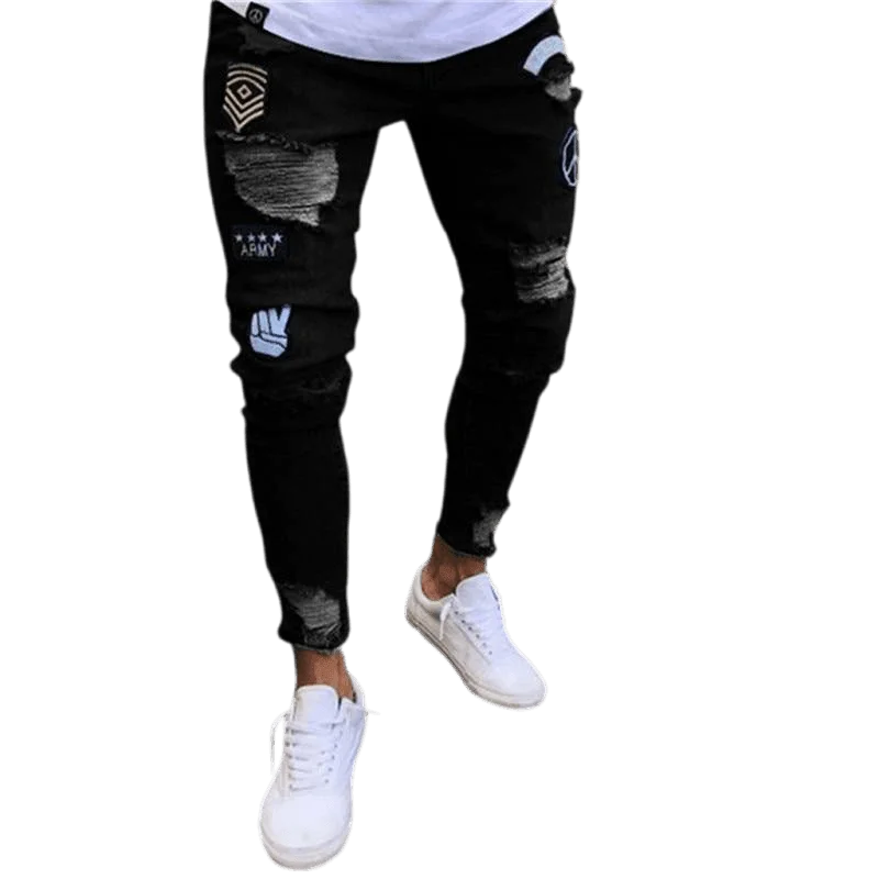 Black Patches / S / Denim Jeans